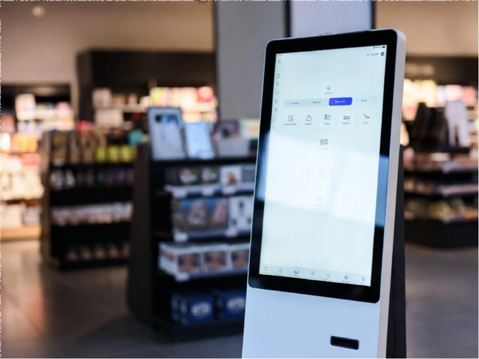 Isikrini seTouchscreen Monitor Kiosk Iphucula uThengo oluSebenzayo
