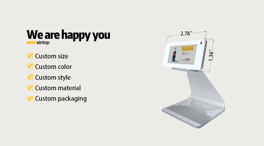 2.13 inch electronic acrylic holder 2.13 inch electronic acrylic holder